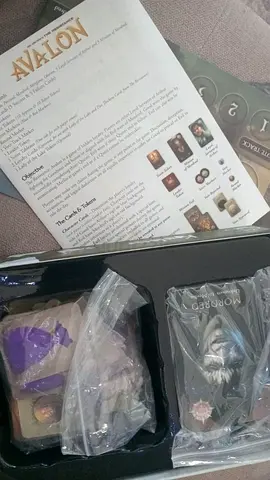 Avalon Board Game (Cards, Tokens & Components) - Good Condition