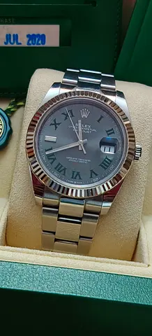Rolex Datejust 41 Wimbledon, like new 2020 FULL set.