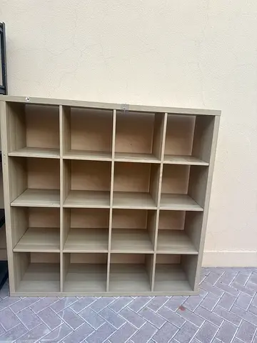 IKEA KALLAX 4x4 Wooden 16-Compartment Shelf Unit / Display Cubes