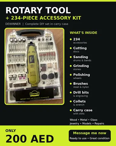 Dewinner rotary tool with 234 pieces