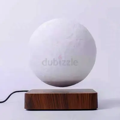 Floating Moon Lamp - Magnetic Levitation, Rotating 3D Moon