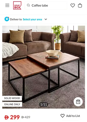 Center Coffee table