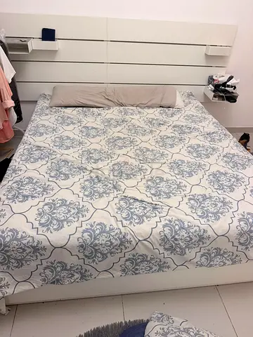 Bed with mattress