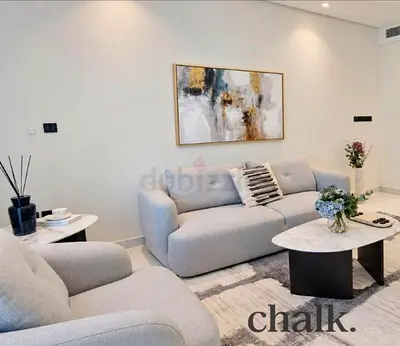 Light grey 3-seater sofa and armchair set - with center and side table. Brand new never used.