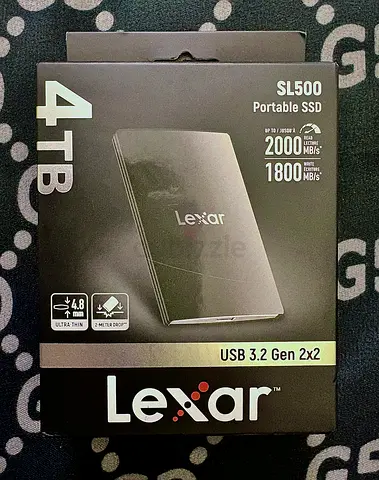 Lexar SL500 4TB Portable SSD USB 3.2 Gen 2x2 - Sealed Box