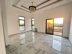 Villa for annual rent in Ajman – Al Helio 2 | 6 master bedrooms and two majlises | High-end, moder