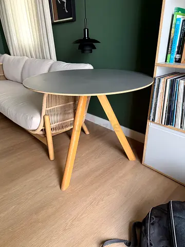 HAY design dining table with grey top