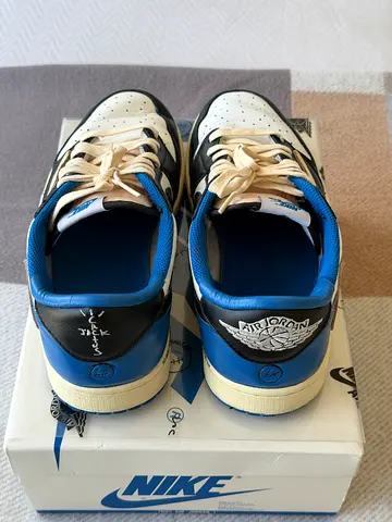 Used Air Jordan 1 Low x Travis Scott x Fragment - size 10.5 US