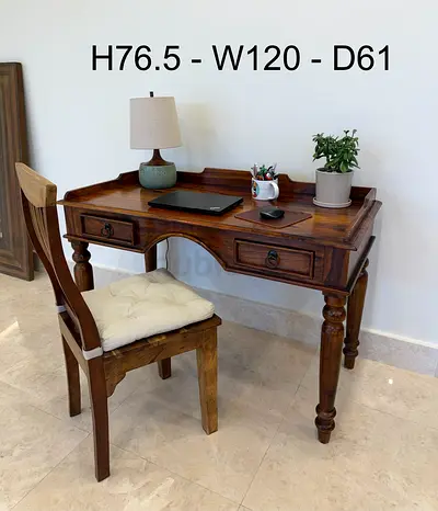 Elegant Marina Home Solid Wood Study Desk / Vanity table