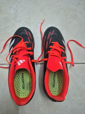 Adidas Predator football shoes, size 38 2/3 gently used