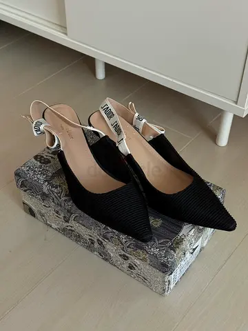 Imitation Black Dior slingback heels - size 41, never worn
