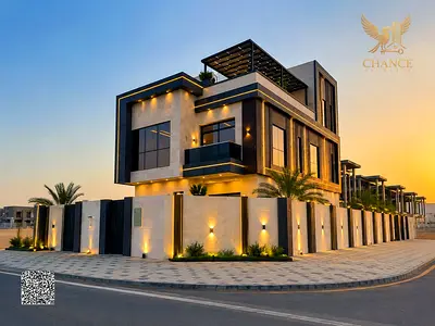 Villa for sale, corner lot, including registration and ownership fees, and electricity and water connections. Freehold ownership for all nationalities