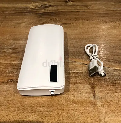YT-06 10000 mAh White portable power bank with micro-USB cable  brand new