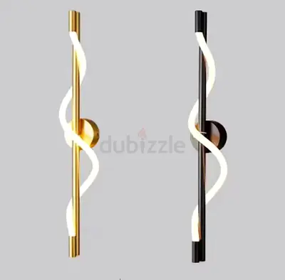 Modern Spiral LED Wall Sconce - Vertical Decorative Light (Pair options)3color Led