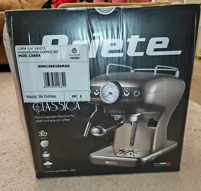 Ariete 1389/15 Retro Style Espresso Machine New