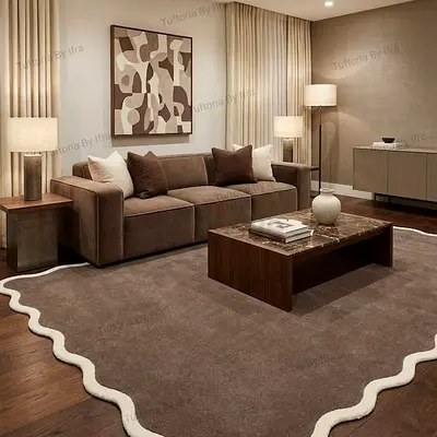 New stylish comfortable 3 seater brown color sofa soft seater