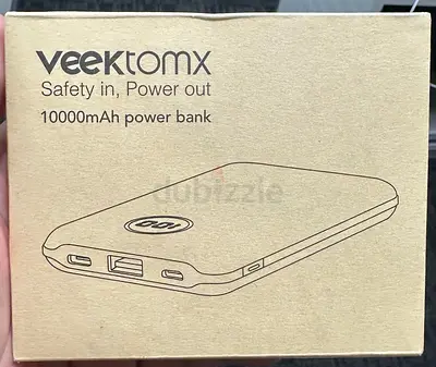 Veektomx 10000mAh power bank Blue, new
