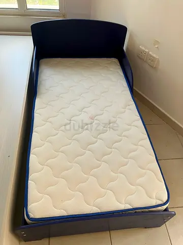 Bed with matress for kids blue. Perfect condition
