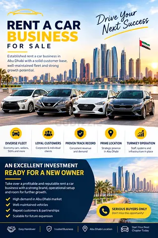 Rent a Car Company for Sale in Abu Dhabi