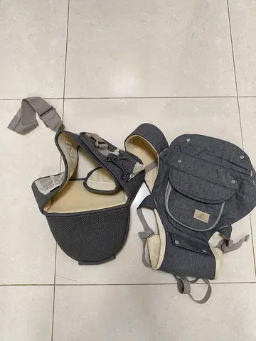 Comfortable Ergonomic Baby Carrier / Front & Back Carry - Grey