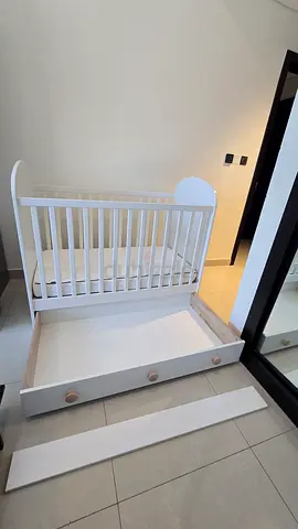 IKEA GONATT Baby Cot with Large Storage Drawer + Mattress