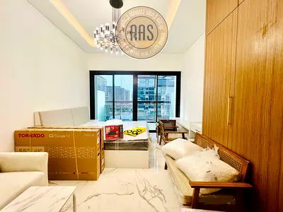 Ready to move fully furnished studio apartment only 54k 6 to 12 Cheques
