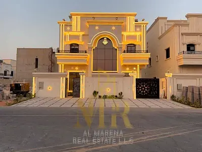 Luxury Classic-Style Villa for Sale in Al Helio 2 – Ajman | 7 Master Bedrooms | Two Floors + Roof |
