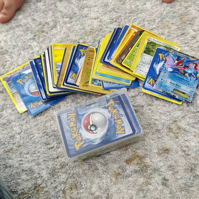 Collection of Pokemon Trading Cards - Bulk Lot with Case