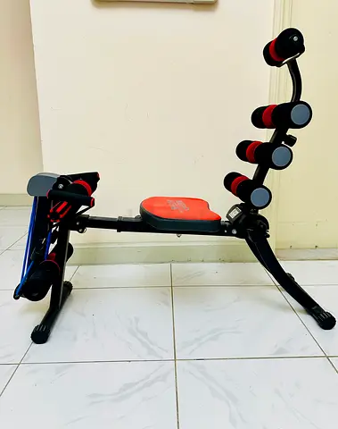 Foldable Abdominal Trainer Bench with Multi-Roller Support for sale