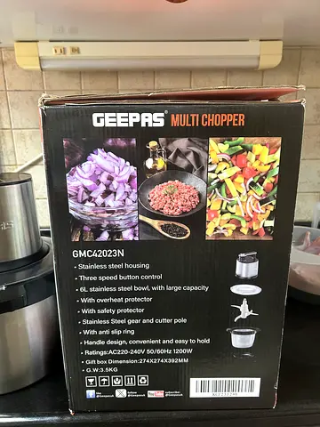 Geepas Multi Chopper GMC42023N - Brand New in Box