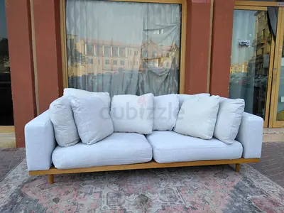 Feather 🪶 filled West Elm Newport Sofa