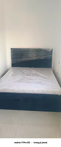 Queen bed frame with headboard and mattress - brand new
