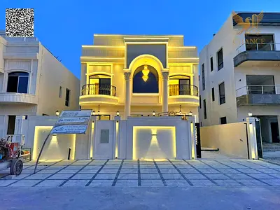 فيلا كلاسيكية فاخرة للبيع في الحليو 2 – عجمان | واجهة حجرية كاملة | السعر يشمل رسوم التسجيل