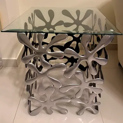 Glass Centre Table & Side Tables for sale