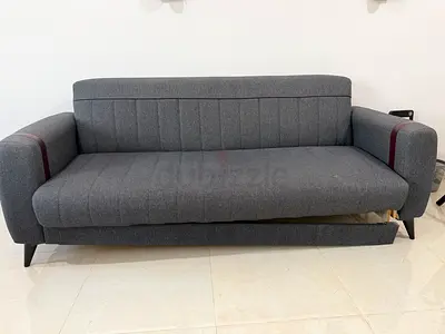 Danube 3-Seater Fabric Sofa Bed with Storage (Needs Repair)