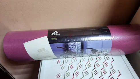 Adidas pink yoga mat - lightly used