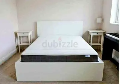 Ikea King Size Bed with Mattress Available in Perfect Condition
