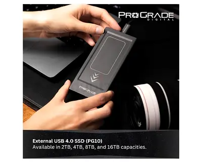 ProGrade Digital 4TB v2 Professional USB 4.0 External SSD Drive (PG10) Read Speed Up To 3000Mb/S and