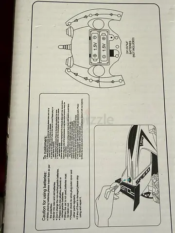 Remote control car - spare controller/instructions (used)