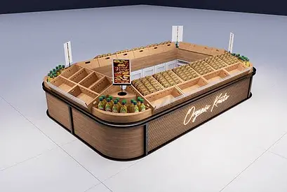 Large Commercial Grocery Kiosk | Wooden Grocery Kiosk UAE