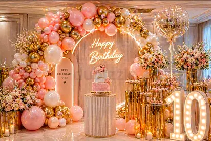 Birthday Party Decoration & Balloons at Home