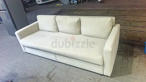 Light grey 3-seater sofa in good condition