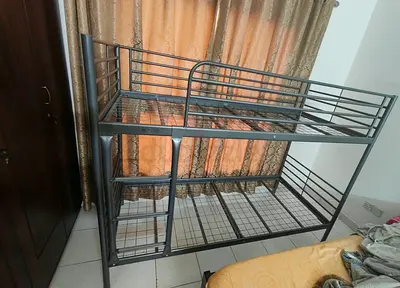 IKEA SVÄRTA
Bunk bed frame, silver color with mattresses excellent condition