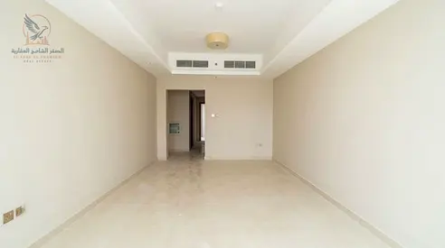 For annual rent in Ajman One-bedroom apartment with a living room and clock tower view in Gulf Towers Features include two bathrooms a balcony