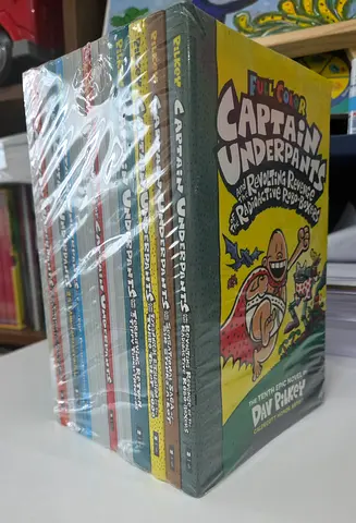 Captain Underpants boxed set (full color) - collection of graphic novels (14 books)