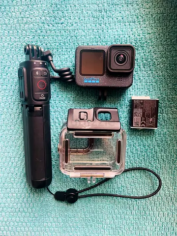 Go Pro -12 Camera With Volta Battery grip & Under Water Case