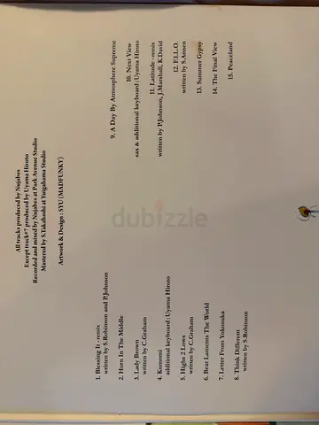 Nujabes - Tracklist (back insert photo) — Instrumental/Hip-Hop Collection