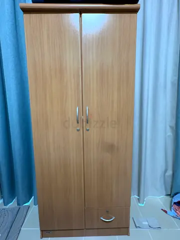 Wooden 2-Door Wardrobe / Armoire in Good Condition