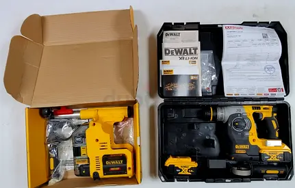 DeWalt cordless combination hammer with dust extractor