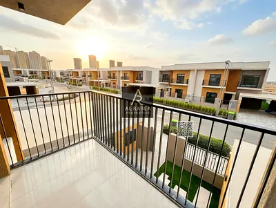 A fully serviced villa community featuring a children's play area, swimming pool, gym, private parking, and a garden.